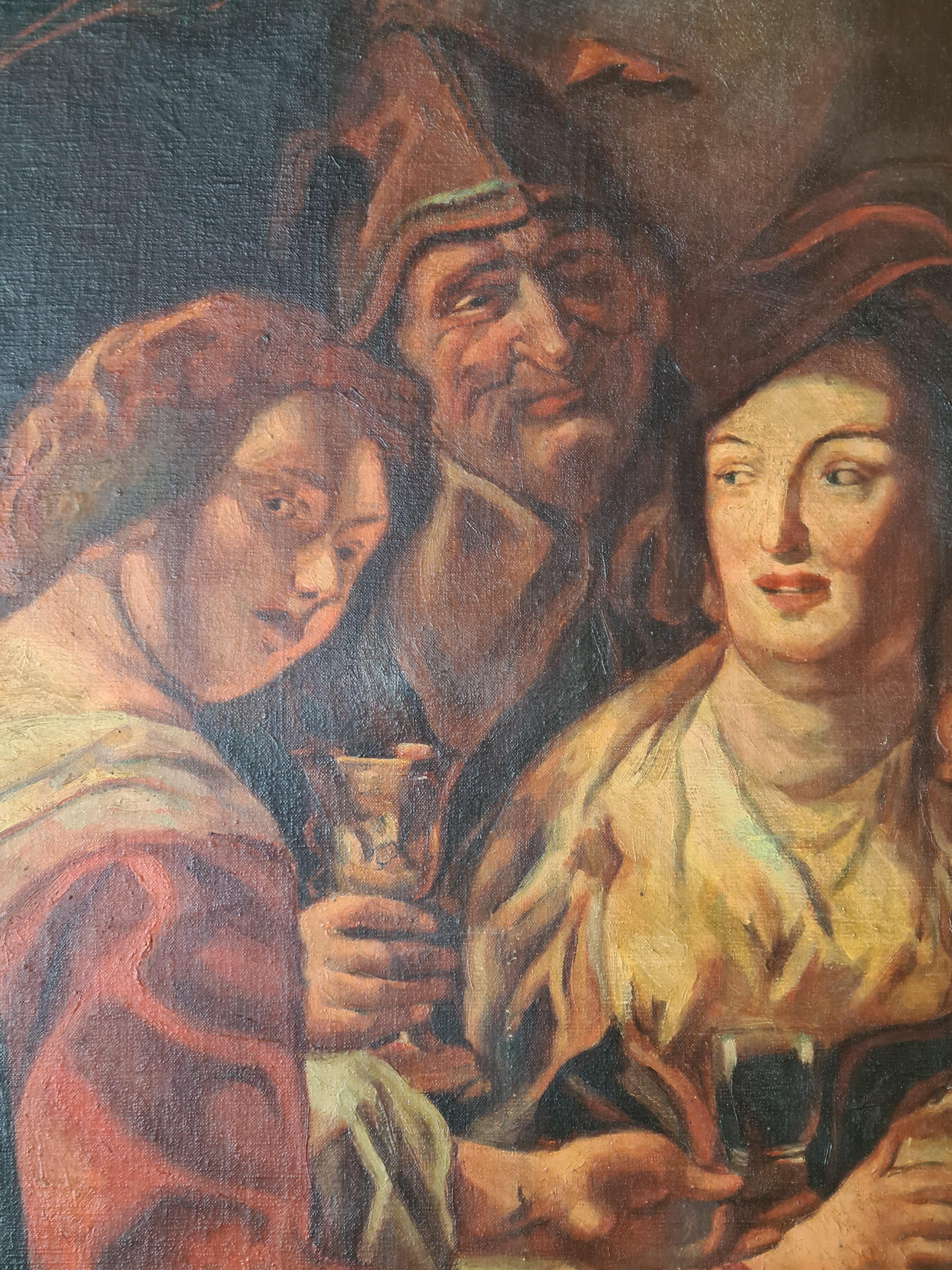 Il re beve, dopo il dipinto di Jacques Jordaens del 1640 in vendita 5