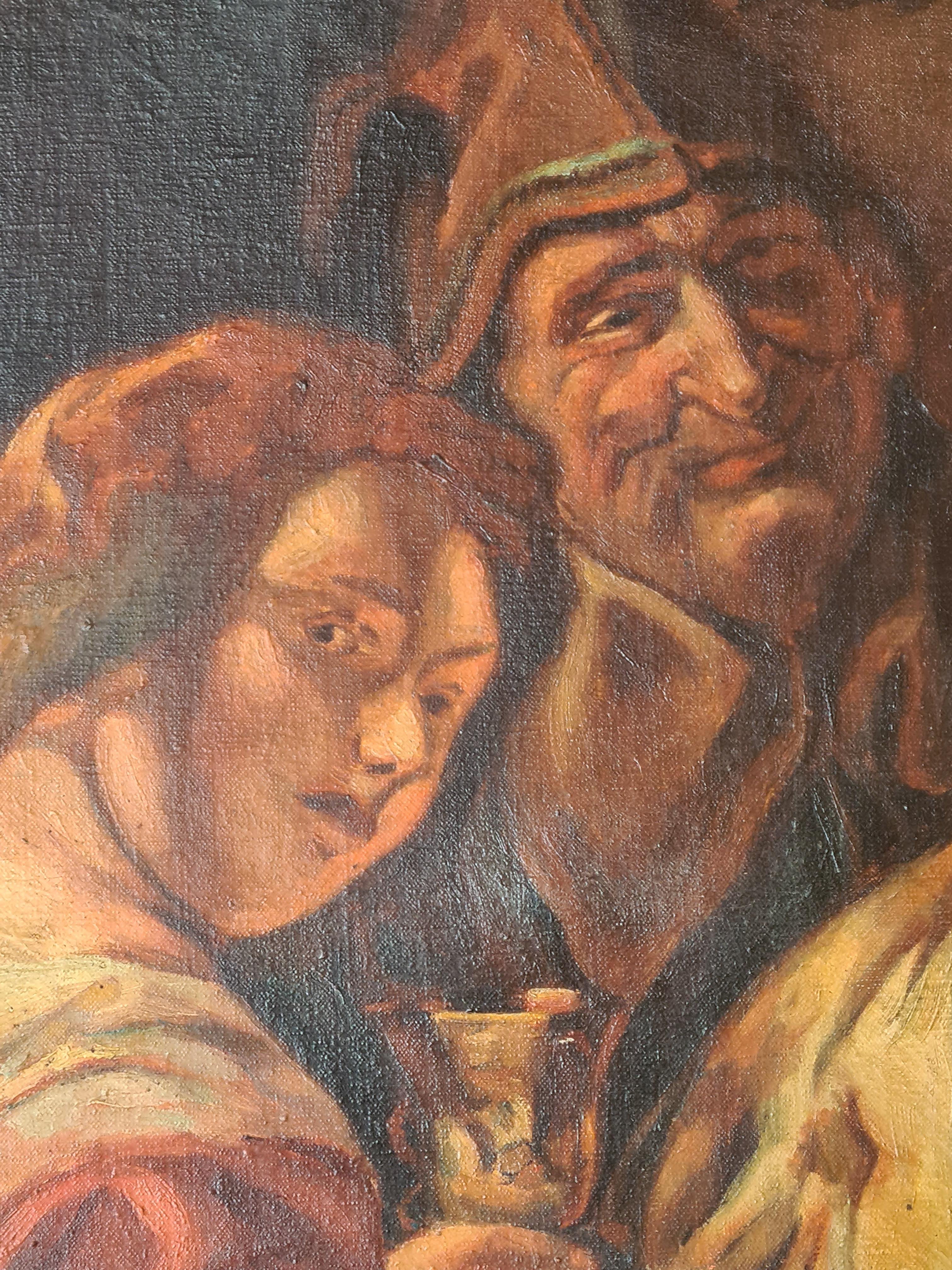Il re beve, dopo il dipinto di Jacques Jordaens del 1640 - Painting di Jacques (Jacob) Jordaens