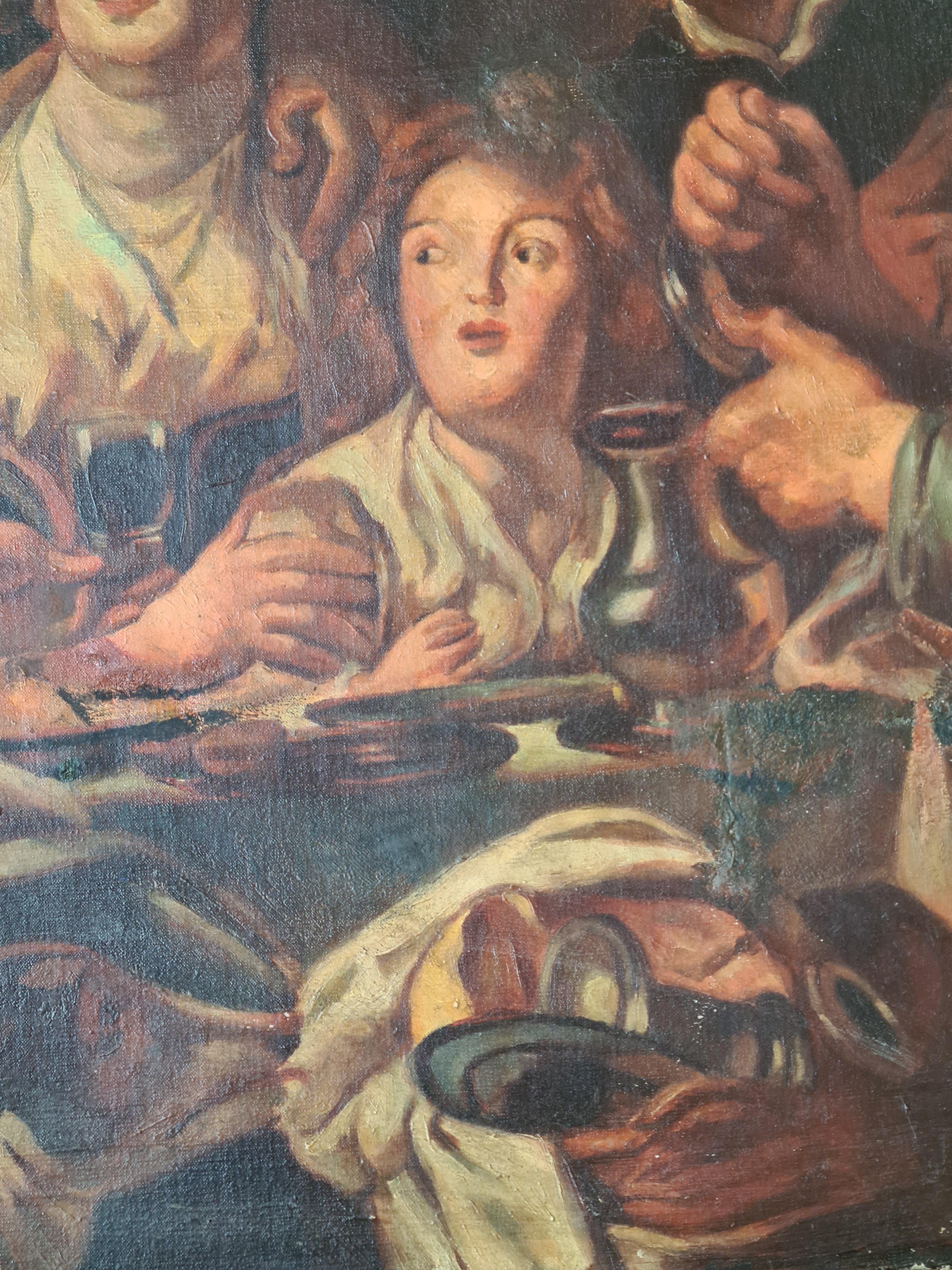 Il re beve, dopo il dipinto di Jacques Jordaens del 1640 in vendita 4