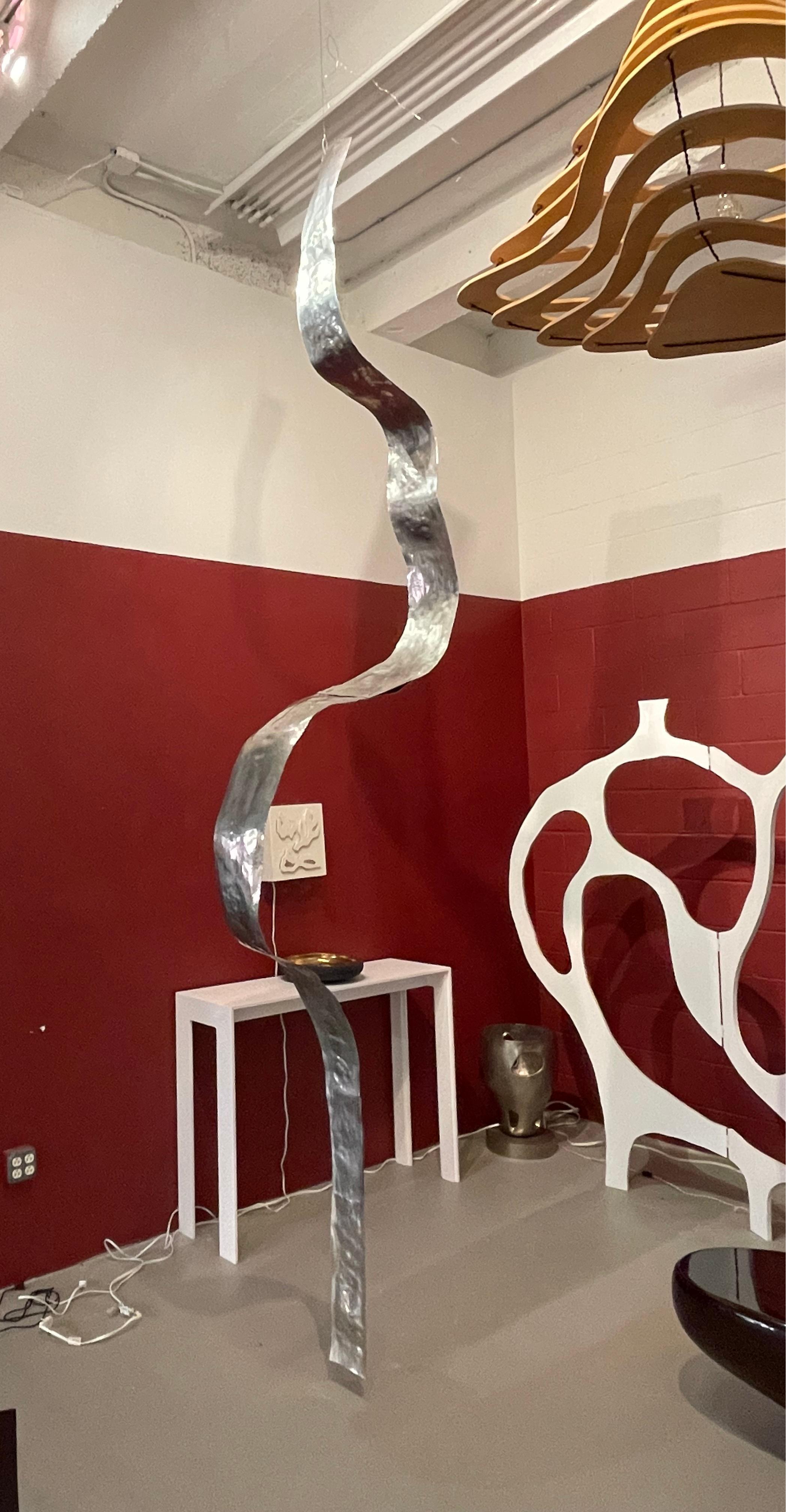 Curve - Large kinetic sculpture - Contemporary Sculpture by Jacques Jarrige