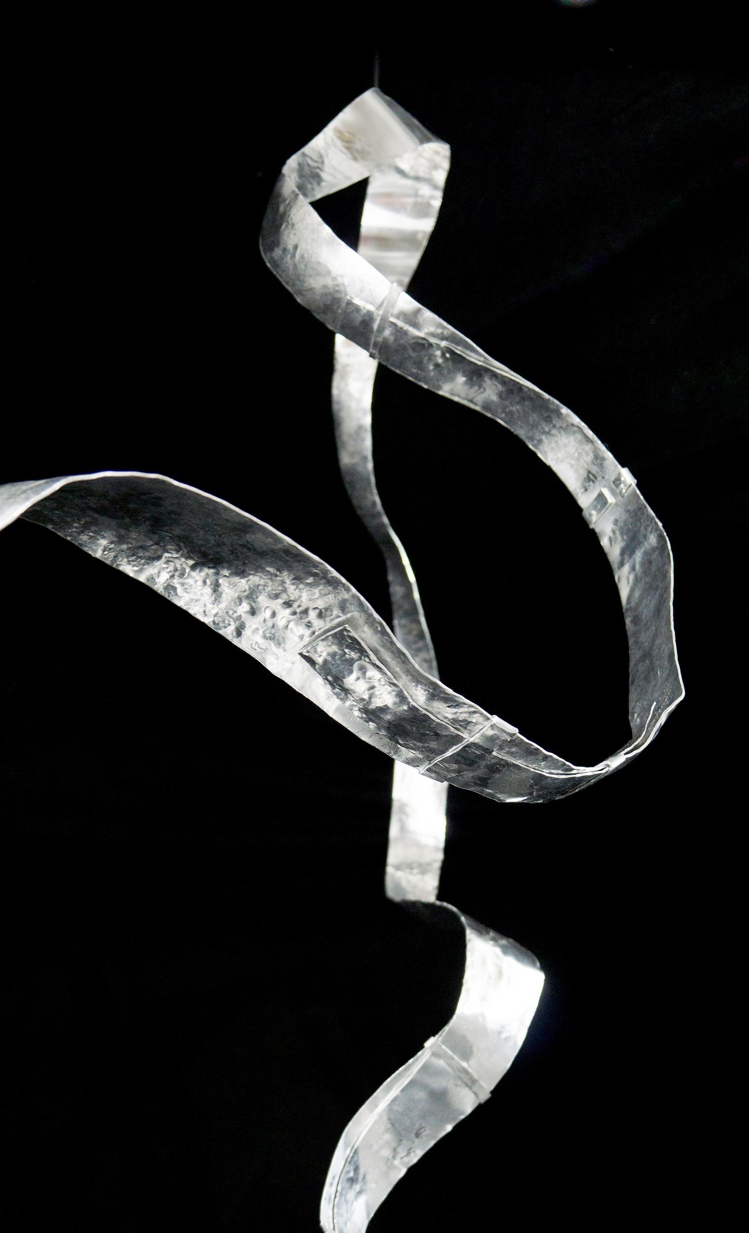 Sculpture in hand-hammered aluminum from  Jacques Jarrige's body of work 