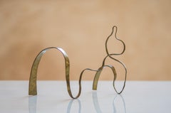 Skulptur aus Messing von Jacques Jarrige „Engel #1“