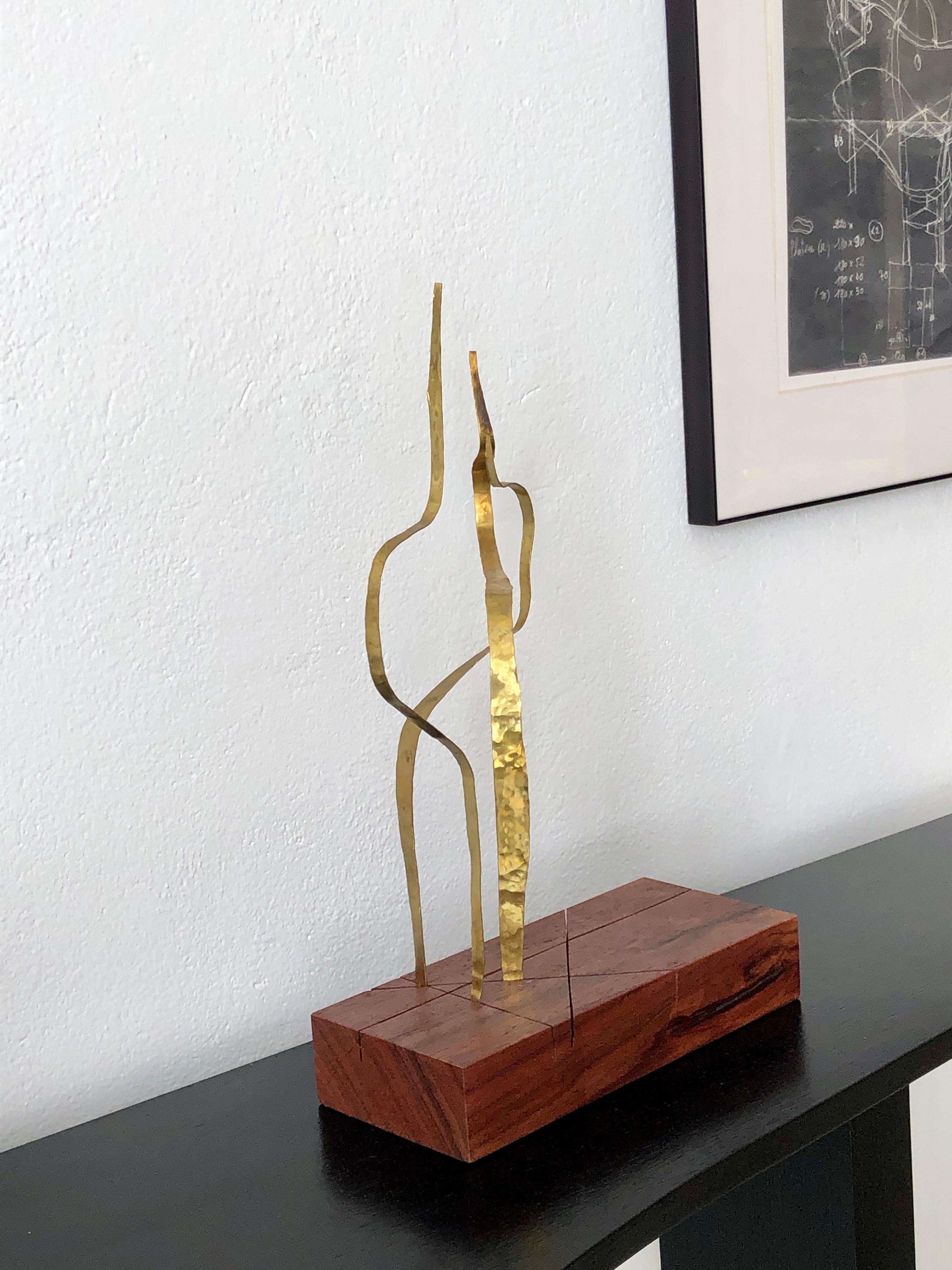 SCULPTURE in brass by Jacques Jarrige 