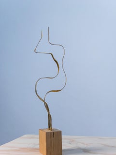 Sculpture in brass by Jacques Jarrige "Angel #12"