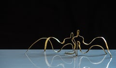 Sculptures in brass by Jacques Jarrige "Angel #5 and #6"