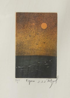Jacques Joachim Jean Rigal - Espace - Etching by Jacques Joachim Jean Rigal  - 1980s For Sale at 1stDibs