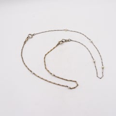 Jacques Kreisler & Co 1920 Necklace In Platinum And 18Kt White Gold With Pearls
