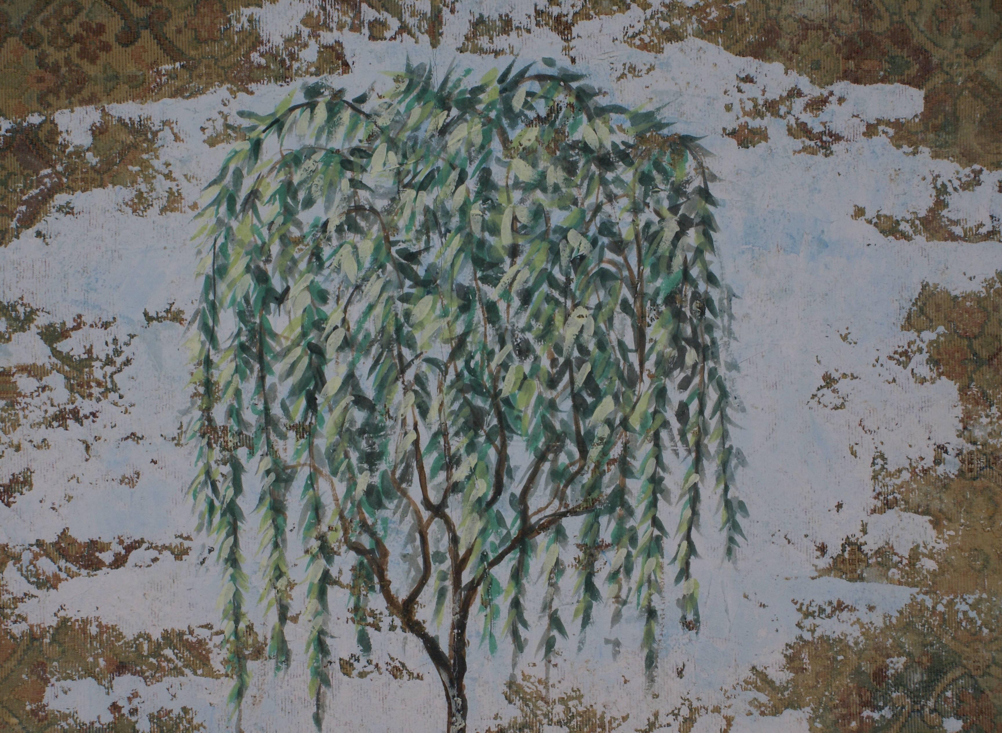 (The Willow} - Contemporary Mixed Media Art by Jacques Lamy