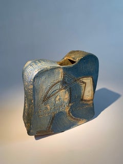 Jacques LAROUSSINIE, Wood-fired Stoneware Sculpture, la BORNE, France.