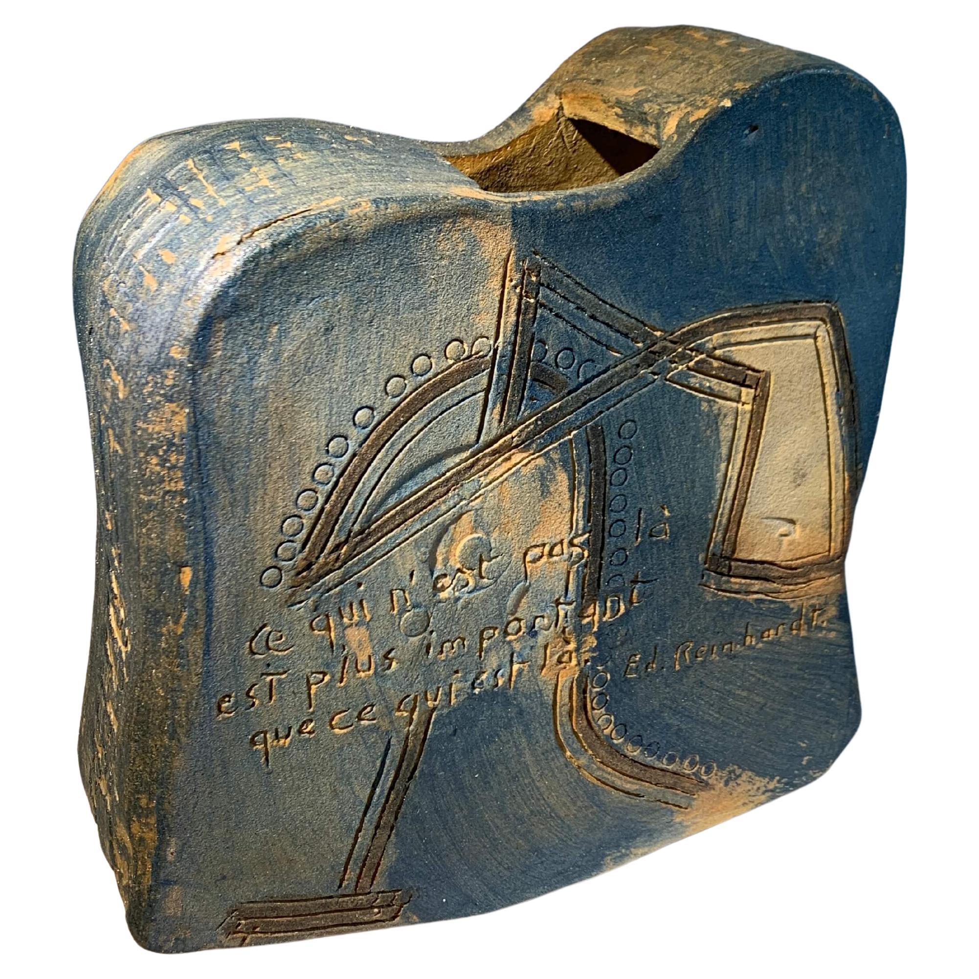 Jacques Laroussinie, Scultura in gres cotto a Wood, la BORNE, Francia.