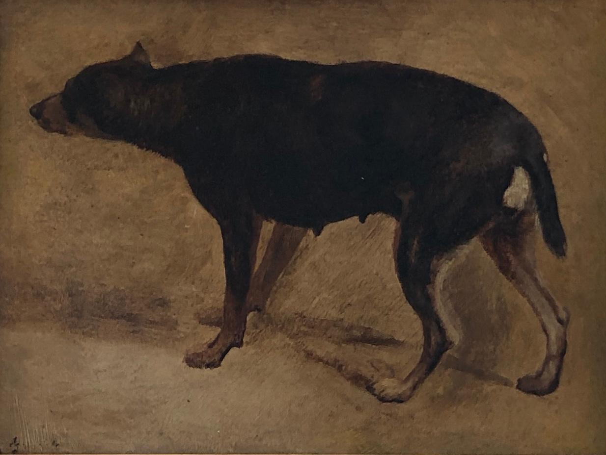 Jacques-Laurent Agasse Animal Painting - Dog study