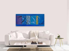 Jacques Lavigne, Sans titre, papier déchiré et acrylique sur toile, 2003