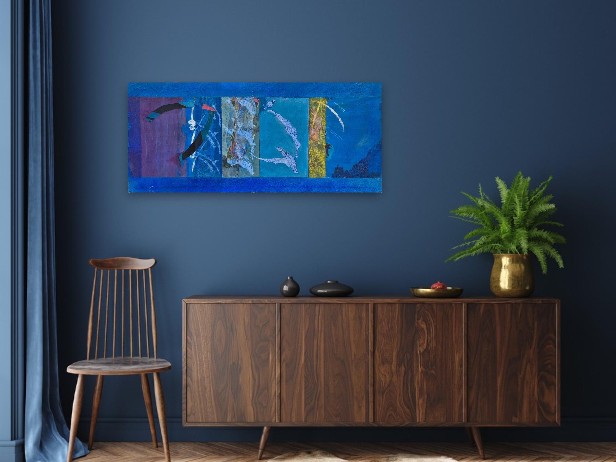 Jacques Lavigne, Sans titre, papier déchiré et acrylique sur toile, 2003 (Postmoderne) im Angebot