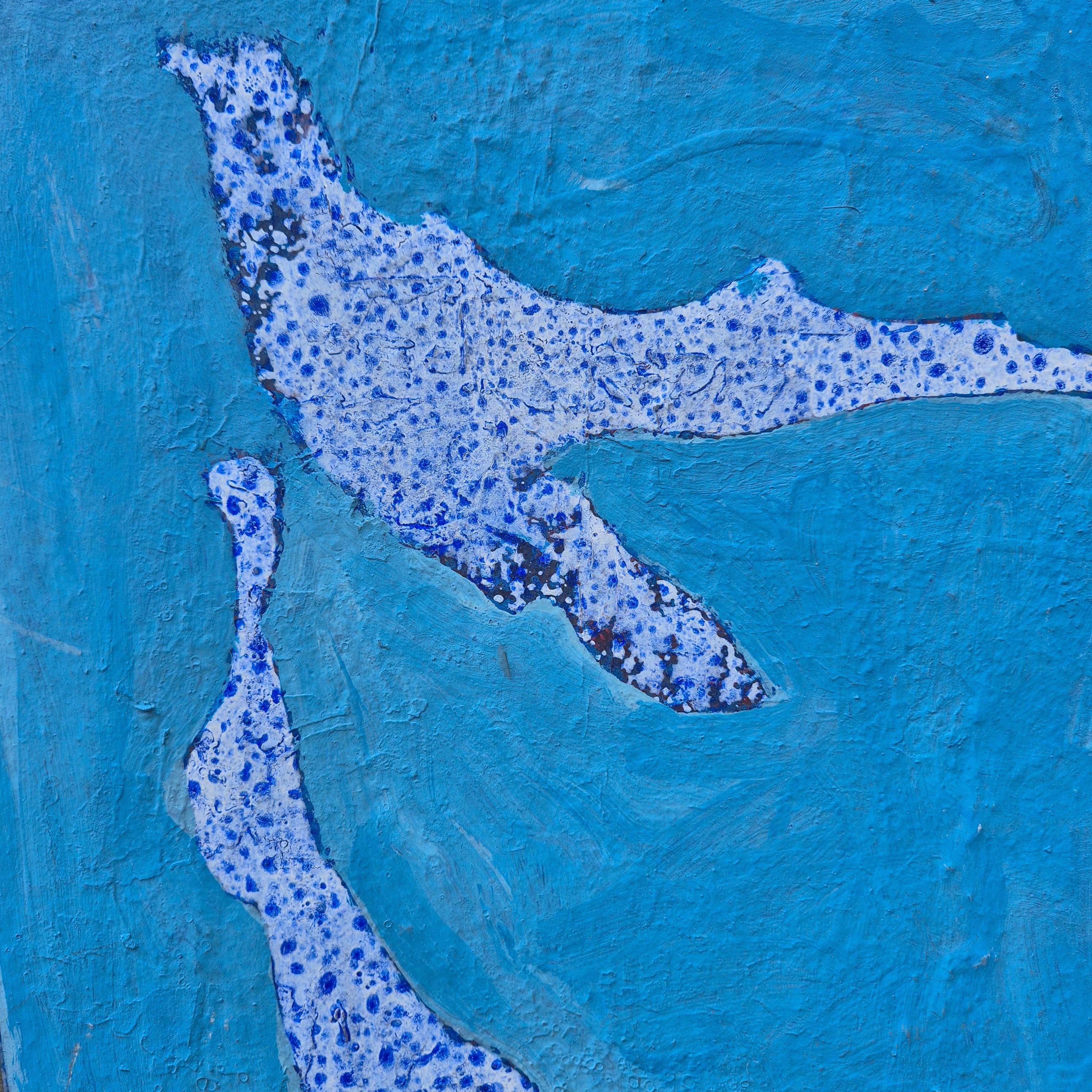 Jacques Lavigne, Sans titre, papier déchiré et acrylique sur toile, 2003 (21. Jahrhundert und zeitgenössisch) im Angebot