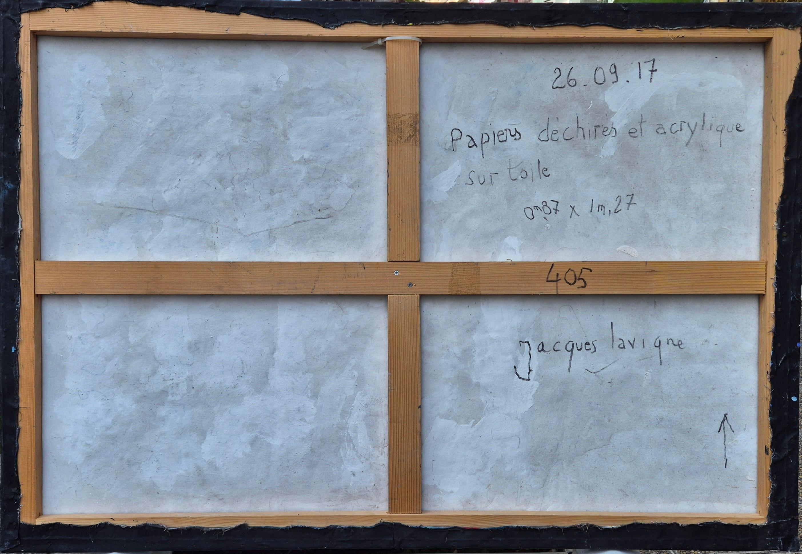 Jacques Lavigne, Sin título, papel decolorado y acrílico sobre tela, 2017 en venta 4