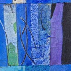 Jacques Lavigne, Sans titre, papier déchiré et acrylique sur toile, 2018