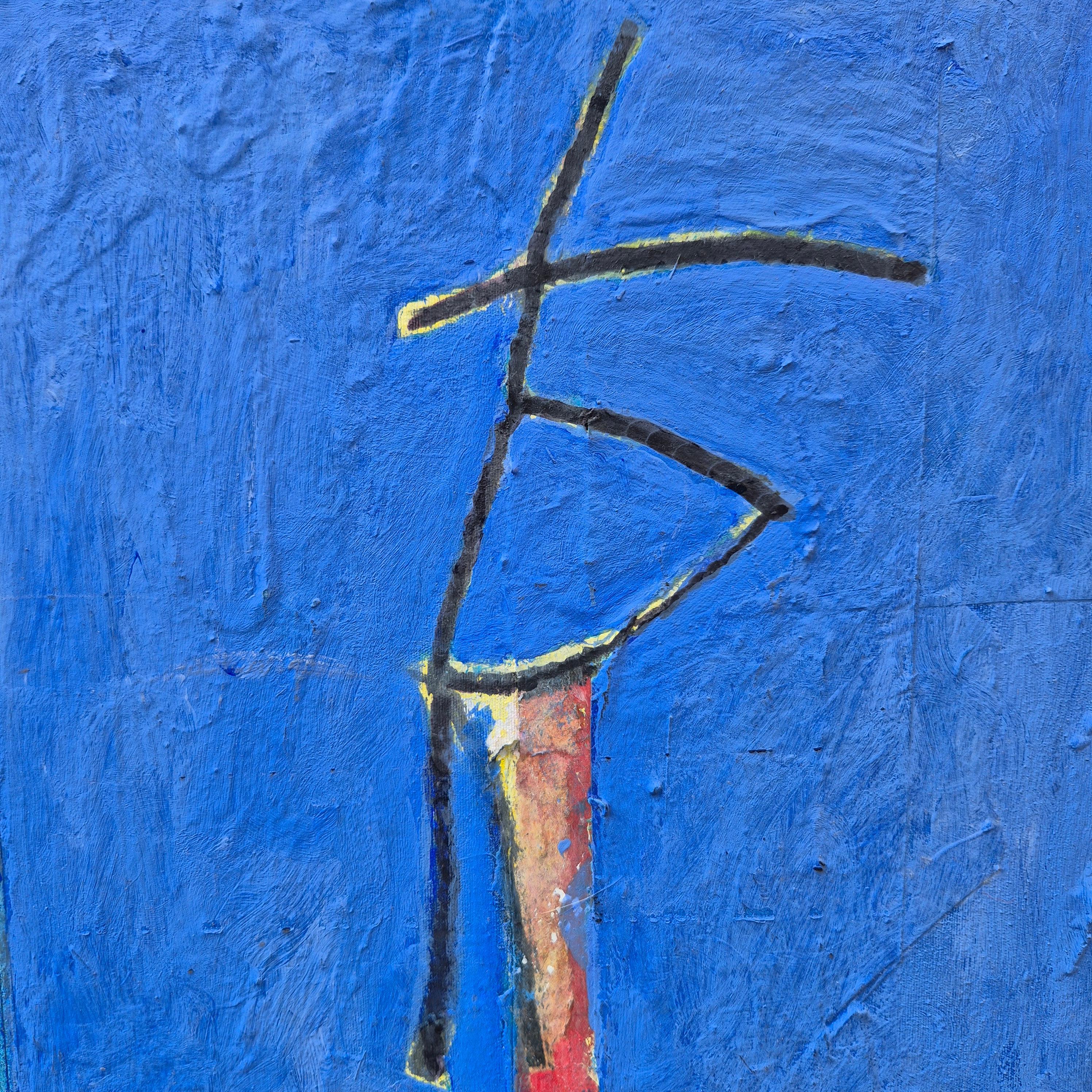 Post-Modern Jacques Lavigne, Sans titre, papier déchiré et acrylique sur toile, 2018 For Sale