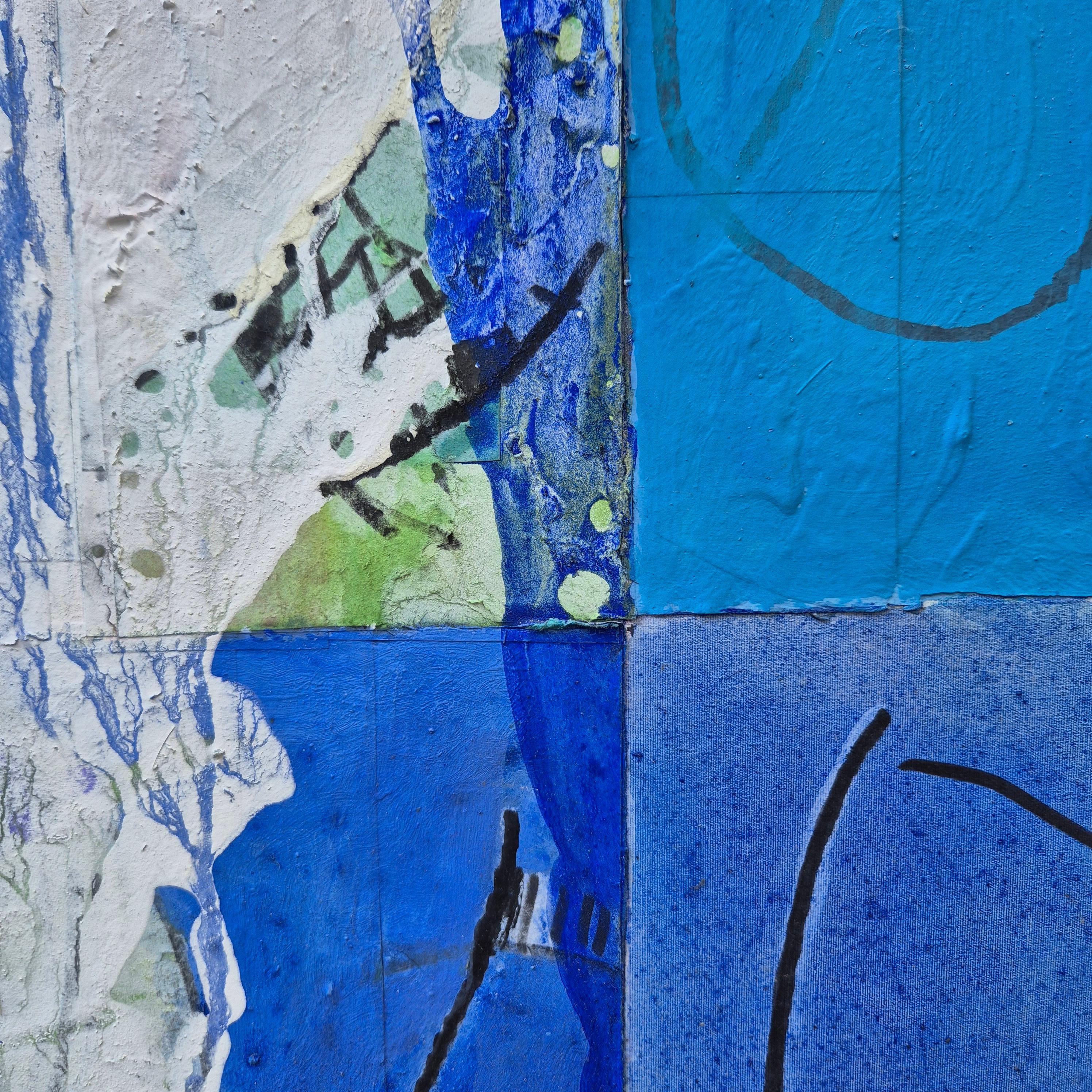 French Jacques Lavigne, Sans titre, papier déchiré et acrylique sur toile, 2018 For Sale