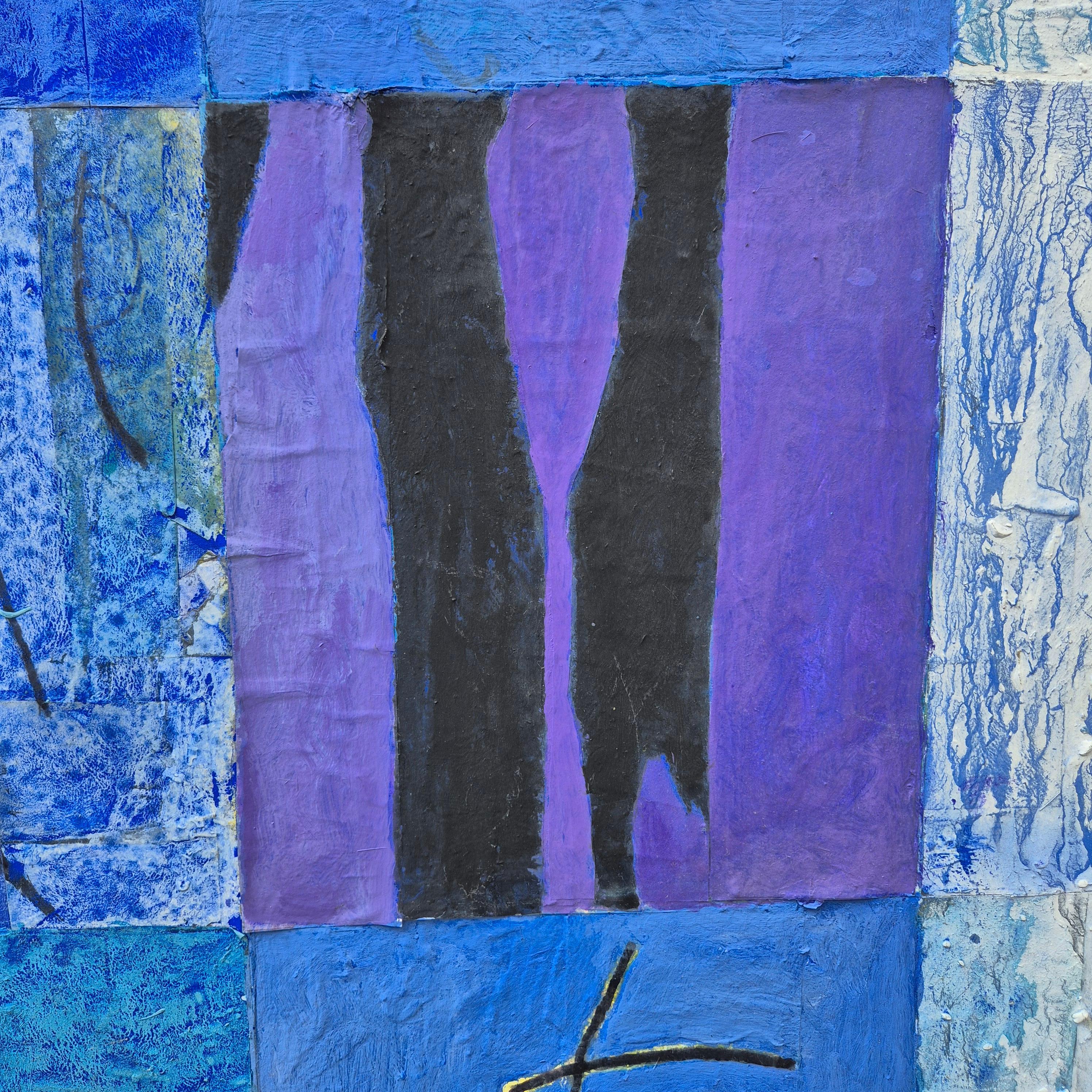 Jacques Lavigne, Sans titre, papier déchiré et acrylique sur toile, 2018 In Good Condition For Sale In NICE, FR