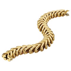 Jacques Lenfant for Georges Lenfant Gold "Vé" Bracelet, Paris, C. 1950