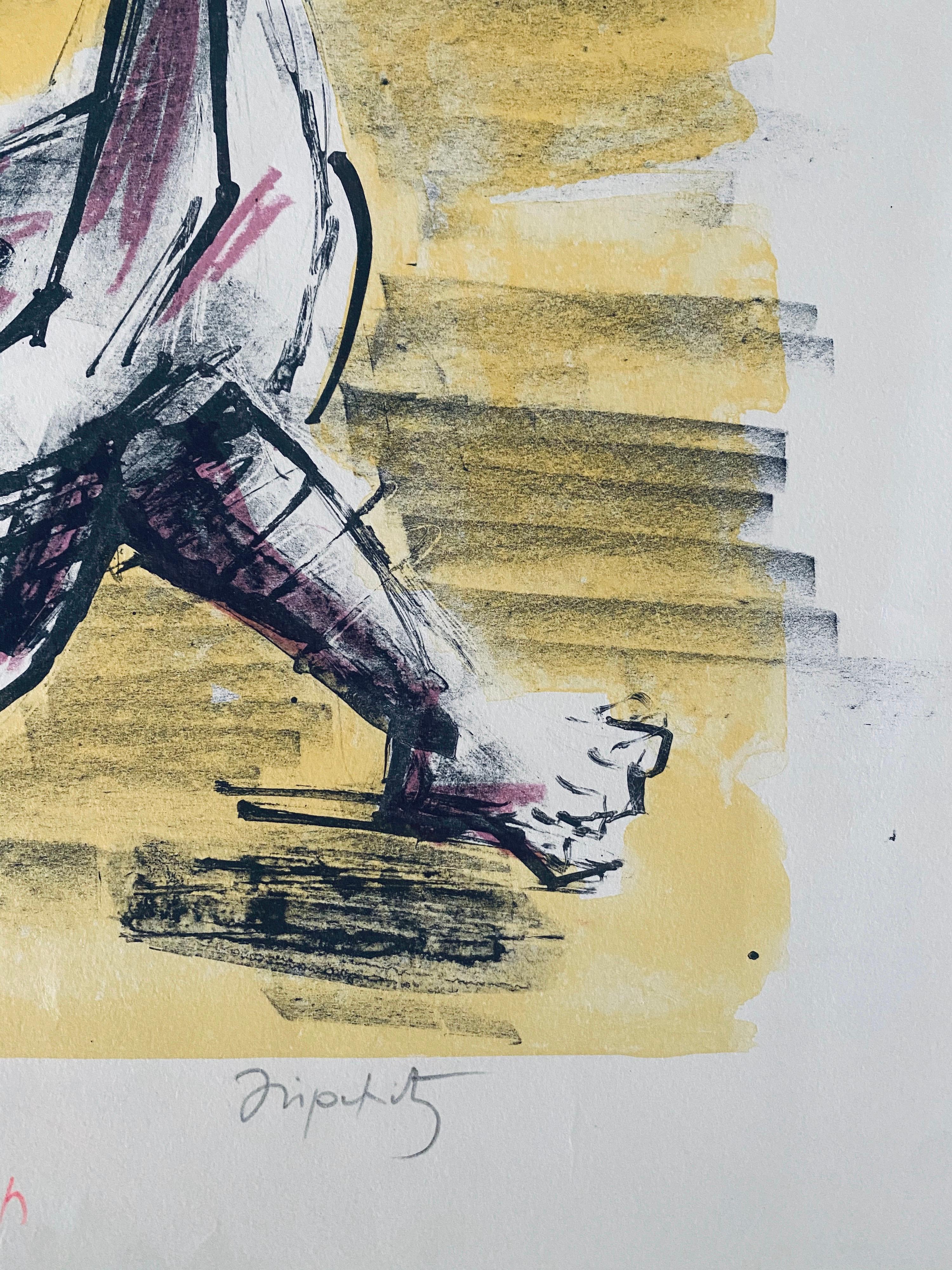 Jacques Lipchitz, cubista francese modernista, litografia ebraica e giudaica ZIon in vendita 3
