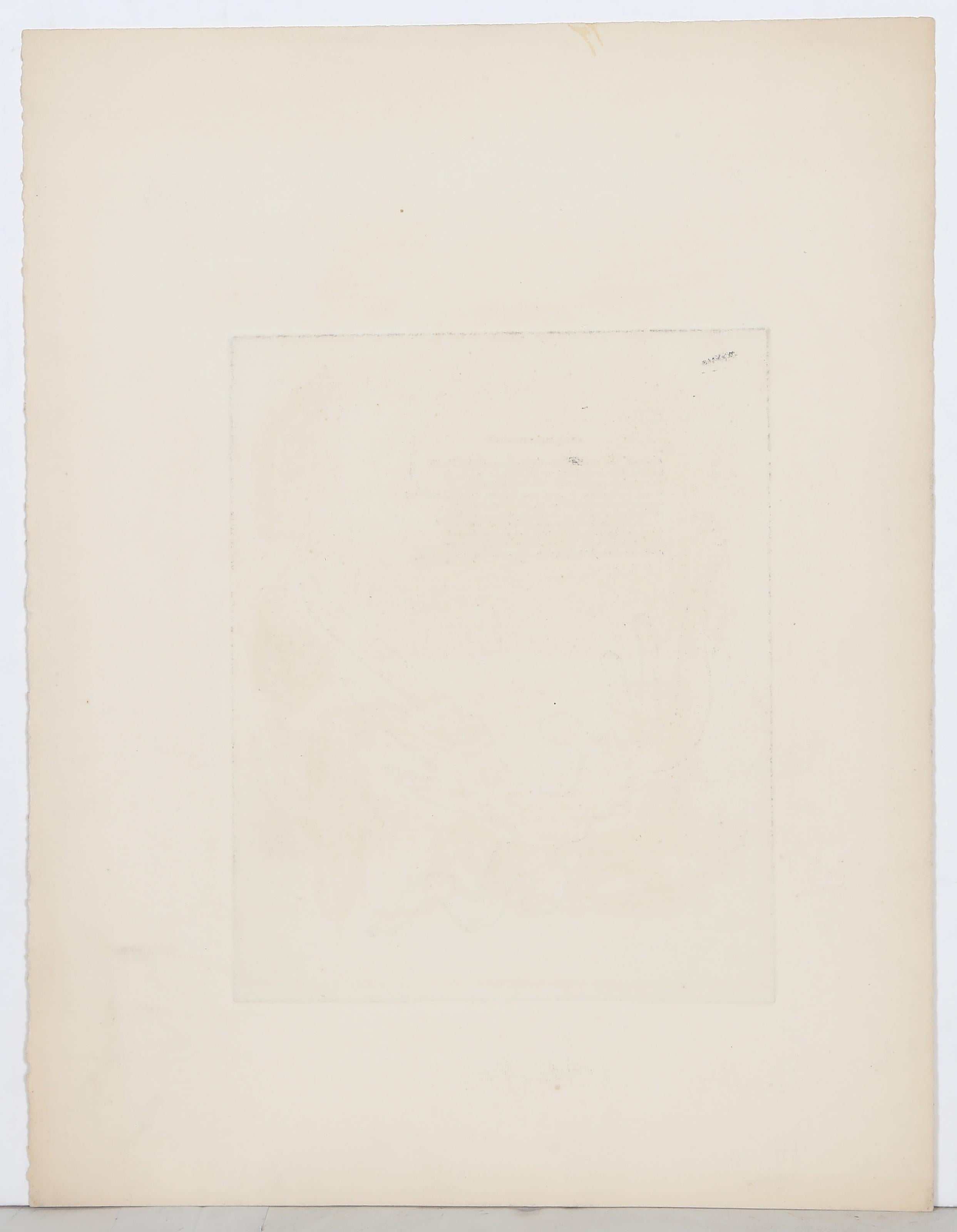 Ruthven Todd Poem III, acquaforte surrealista con acquatinta di Jacques Lipchitz 3