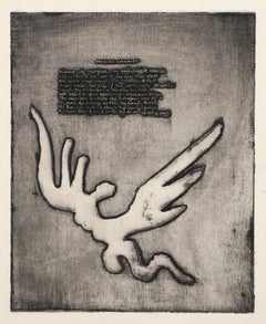 Ruthven Todd Poem III, gravure surréaliste avec aquatinte de Jacques Lipchitz