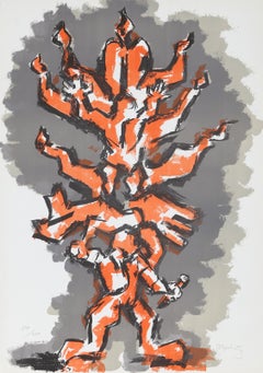 Tree of Life 2, lithographie abstraite de Jacques Lipchitz
