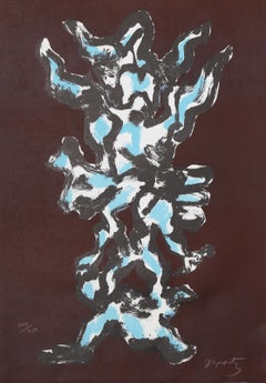 Tree of Life 3, lithographie abstraite de Jacques Lipchitz
