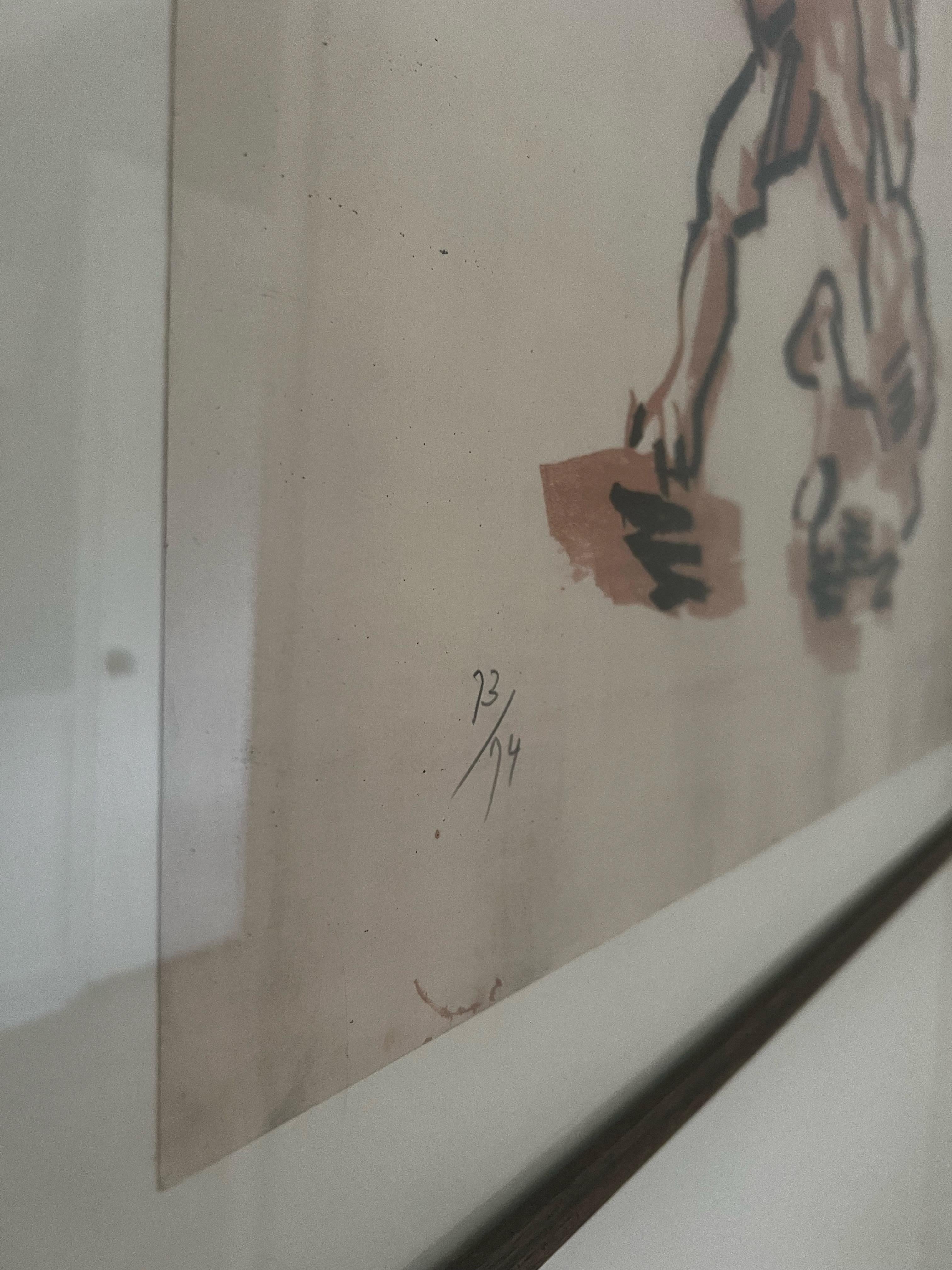 Mid-Century moderno Jacques Lipchitz - Sacrificio di Isacco Litografia incorniciata - firmata/numerata in vendita