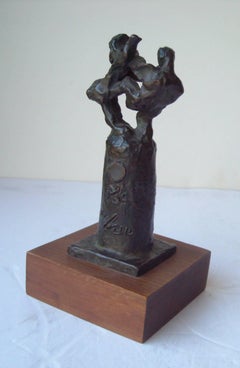 Jacques Lipchitz Signed Initial Bronze Title, Samson Fighting the Lion