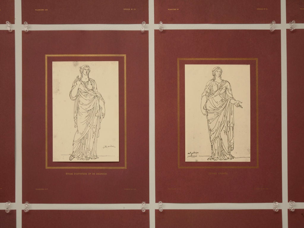 Hand-Crafted Jacques-Louis David 1748-1825 Collection of 200 Prints Ltd Edition Produced 1953