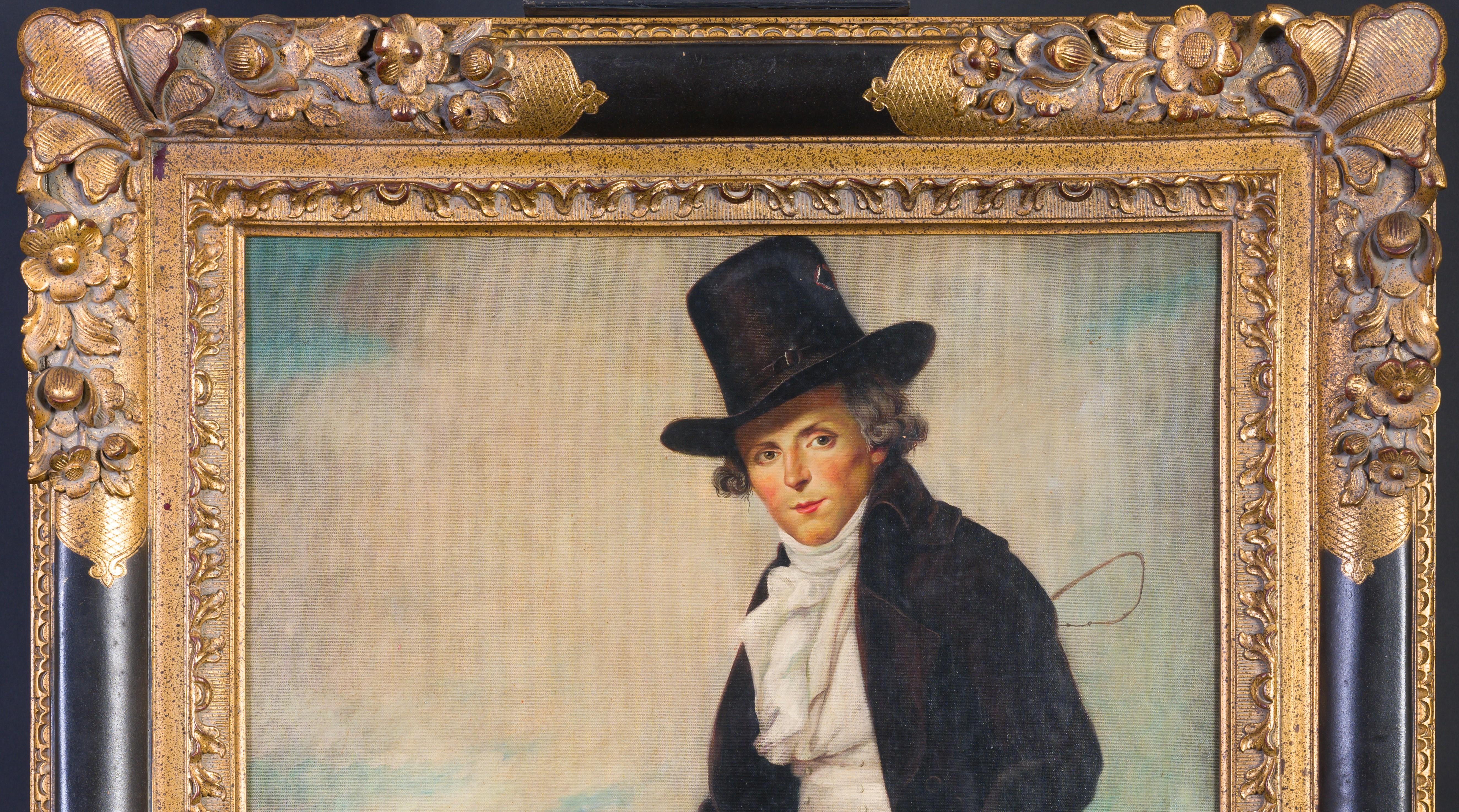 Ritratto di Pierre Seriziat - Portrait Painting Marrone di Jacques Louis David