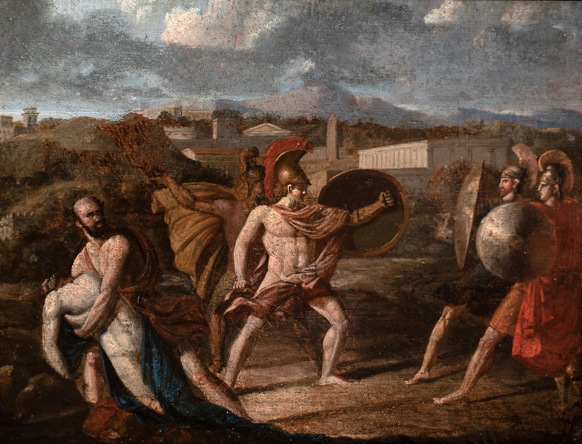 La mort de patroclus, 18e siècle  École de Jacques-Louis David (1748-1825) en vente 2