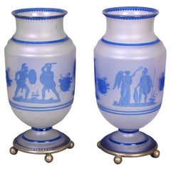 Jacques Louis KESSLER, Paar Vasen, graviert mit Kessler-Verfahren