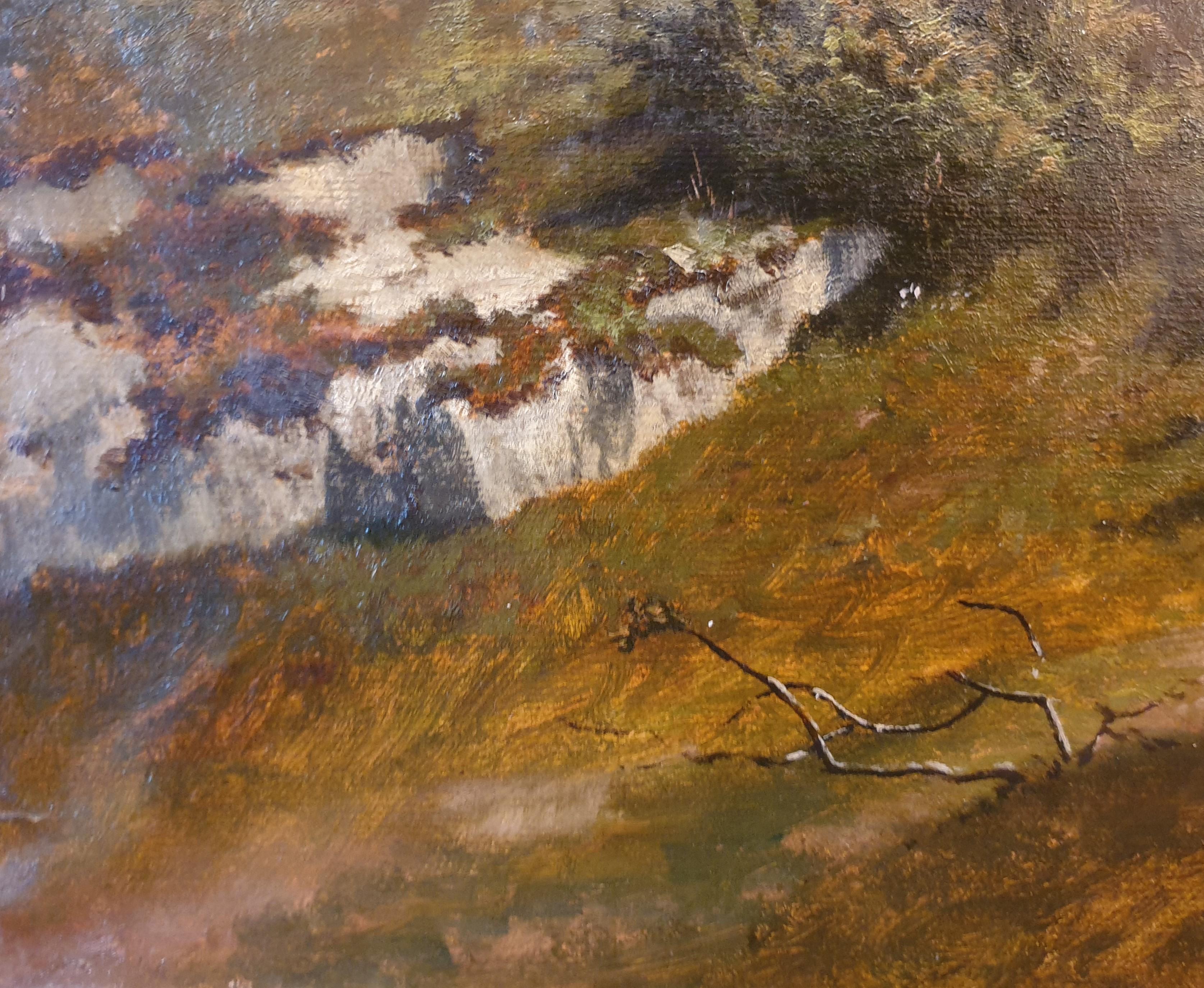 Jacques Louis ODIER
Ginevra, 1853 - Vevey, 1930
Olio su carta su tela
34 x 54 cm (47 x 66,5 cm con cornice)
Controfirmato sul verso 