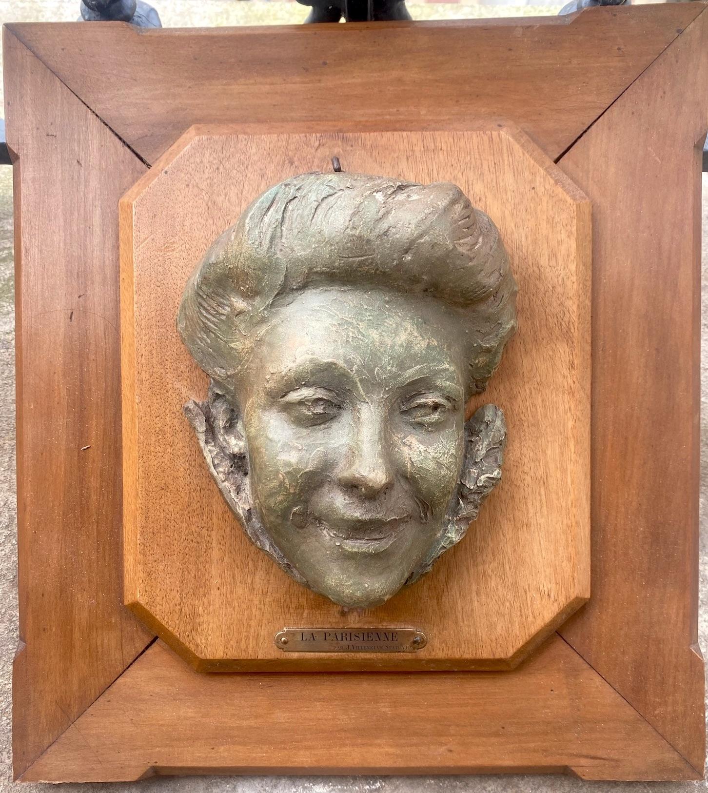La Parisienne: Art Nouveau Belle Epoque young lady with a gleam in here eye For Sale 5