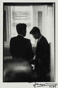 JFK mit Bobby Kennedy, Biltmore Hotel, Los Angeles, 14. Juli 1960