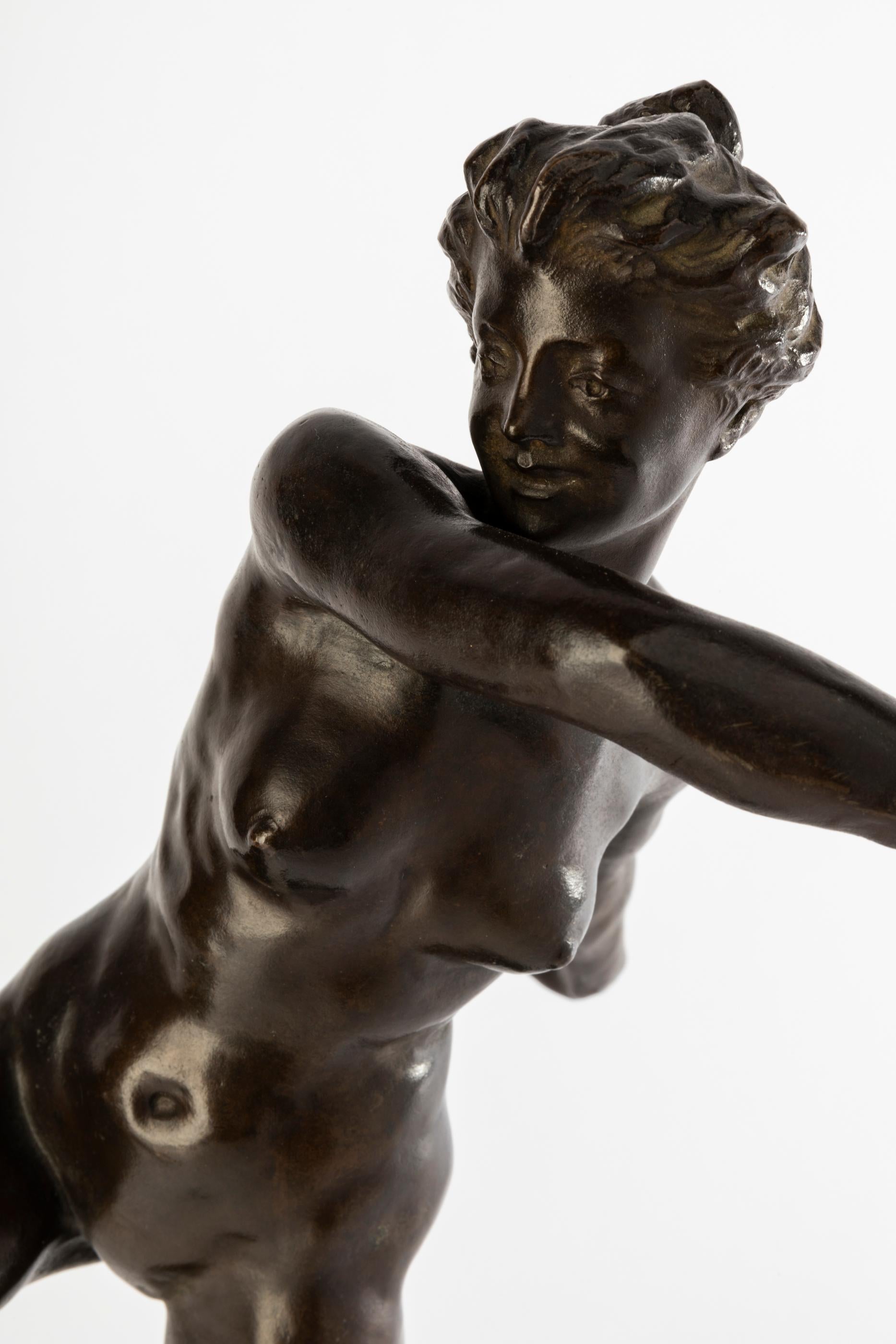 Jacques Loysel  (1867-1925, France) : « Danseur », sculpture en bronze, vers 1900 Bon état à SAINT-OUEN-SUR-SEINE, FR
