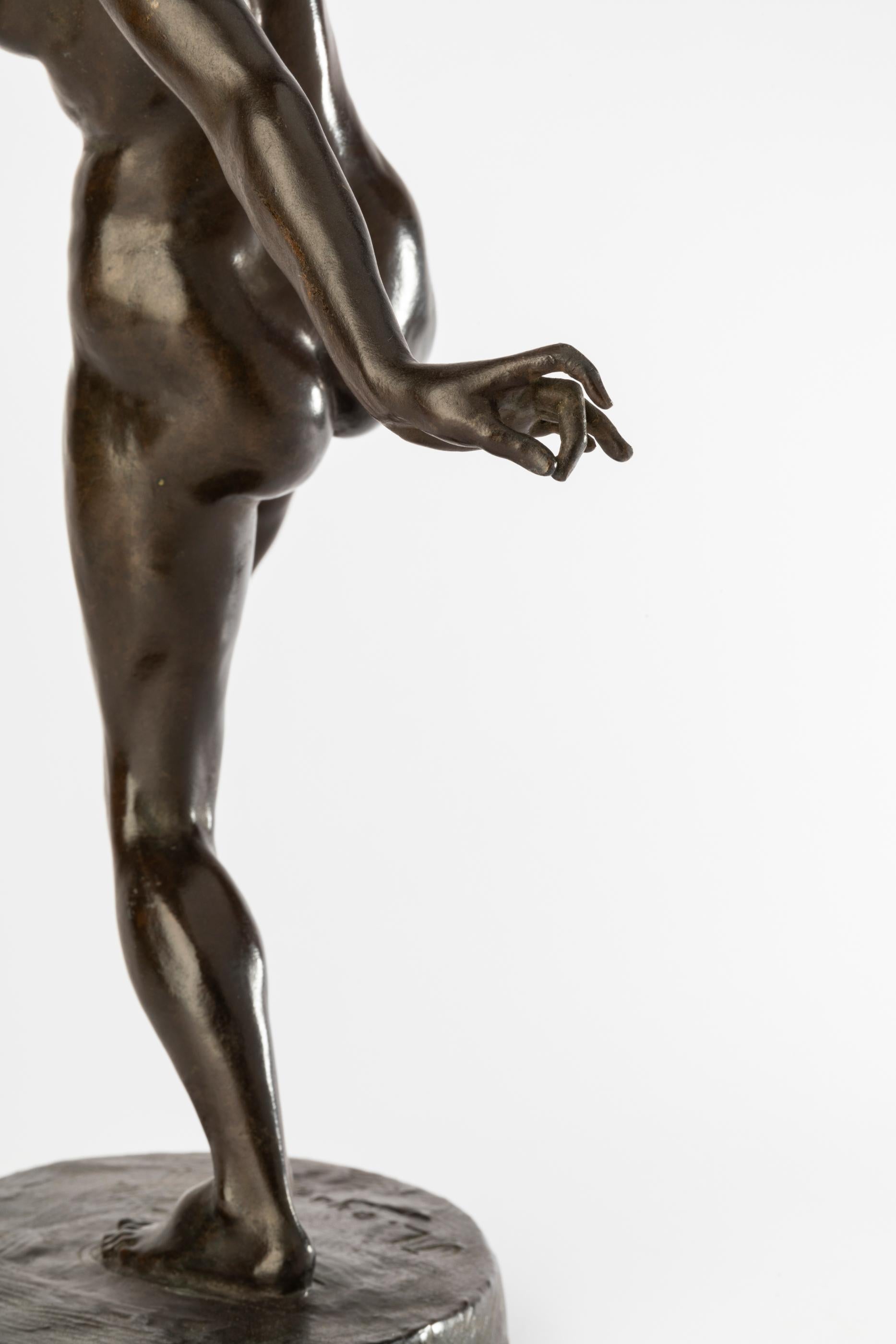 Jacques Loysel  (1867-1925, France) : « Danseur », sculpture en bronze, vers 1900 1