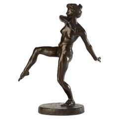 Jacques Loysel  (1867-1925, France) : "Dancer", Bronze sculpture c.1900