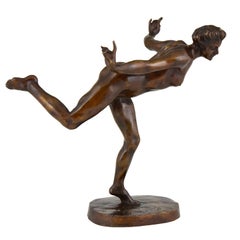 Jacques Loysel Art Nouveau Bronze Sculpture Tamara Karsavina, Russian Ballerina