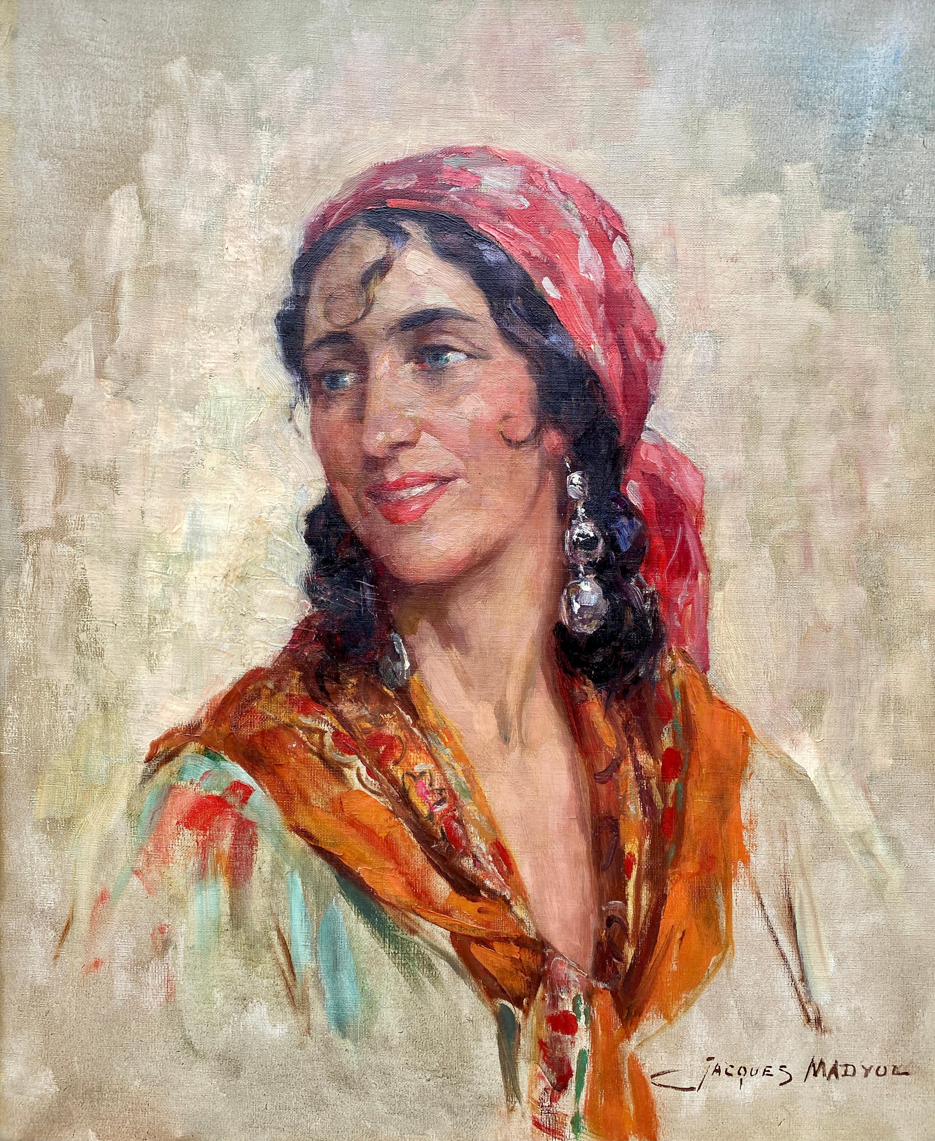 Jacques Madyol, Brussels 1871 – 1950, Belgian Painter, A Gypsy Lady For Sale 1
