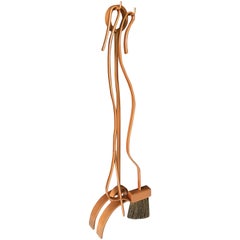 Jacques Maison Charles Copper-Tone Fireplace Tools Set