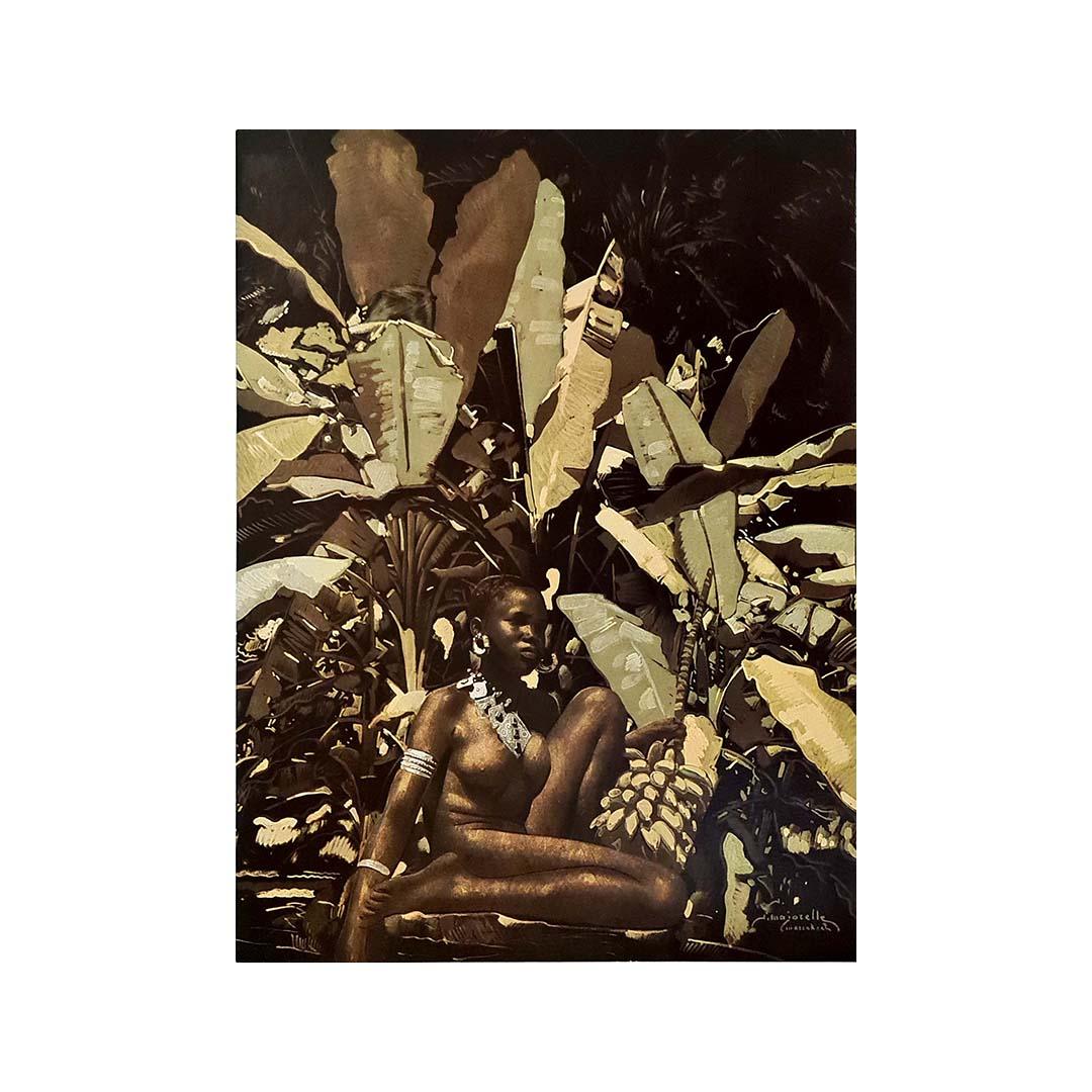 Affiche originale de Jacques Majorelle, datant de 1930, intitulée Marrakech en vente 1
