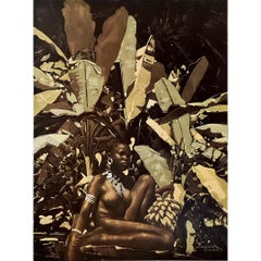 Circa 1930 original poster by Jacques Majorelle, titled “Marrakech”
