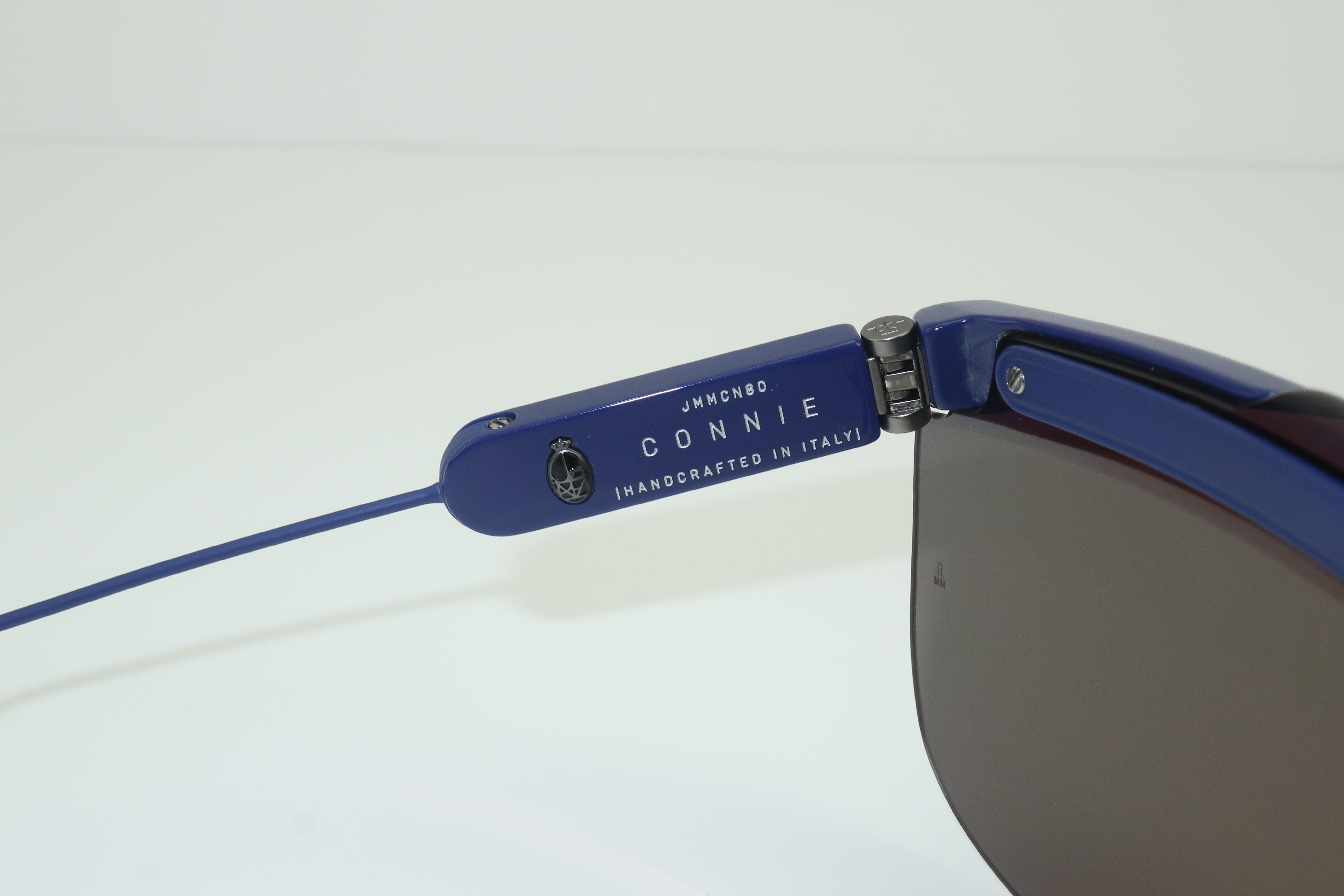 Jacques Marie Mage 'Connie' Space Age Blue Sunglasses 4