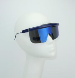 Jacques Marie Mage 'Connie' Space Age Blaue Sonnenbrille