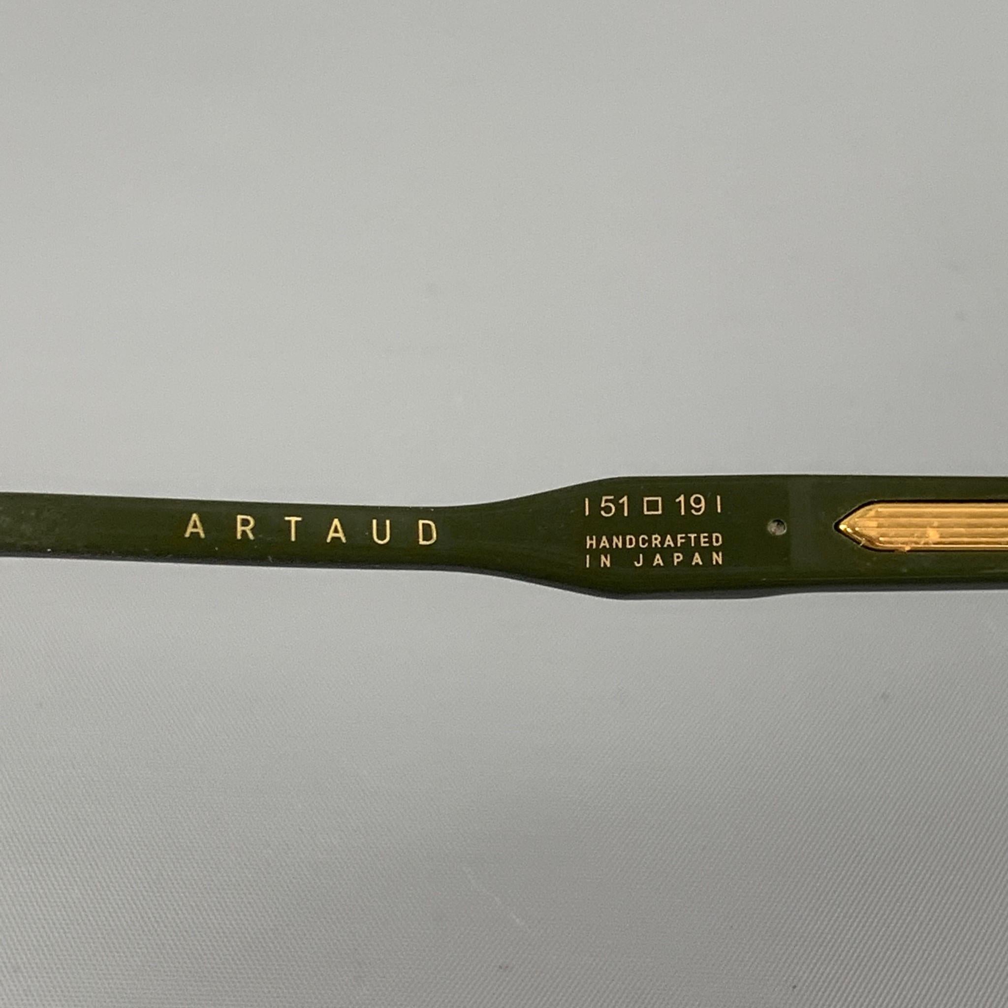 JACQUES MARIE MAGE Green Acetate Limited Edition Artaud Frames In New Condition In San Francisco, CA
