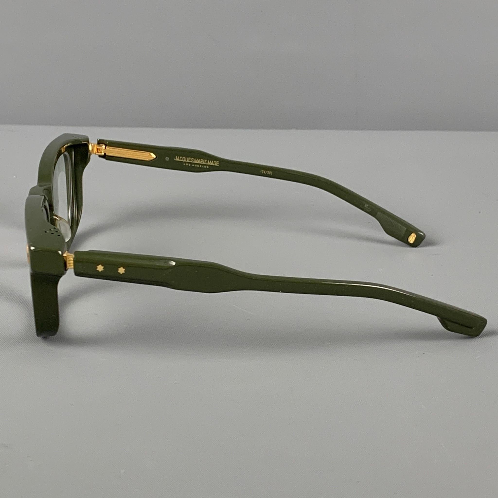 Men's JACQUES MARIE MAGE Green Acetate Limited Edition Artaud Frames